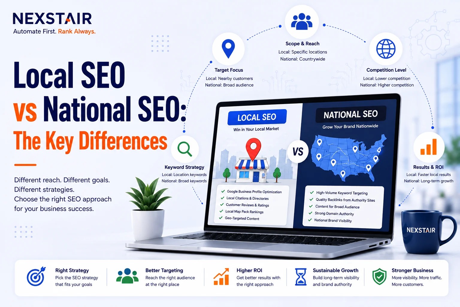 Local SEO vs National SEO