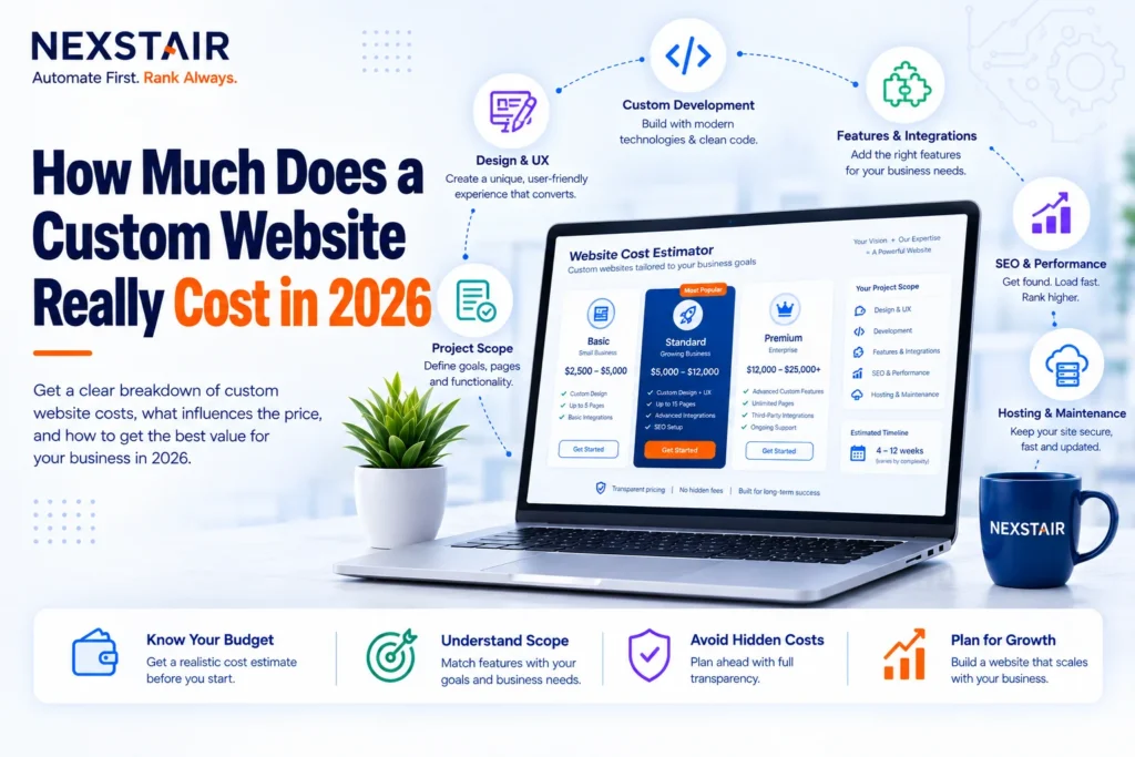 custom website cost