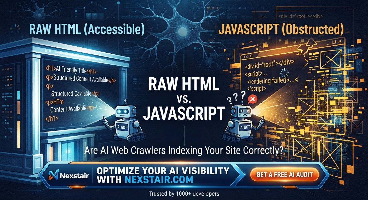 Raw HTML vs. JavaScript: Are AI Web Crawlers Indexing Your Site Correctly?